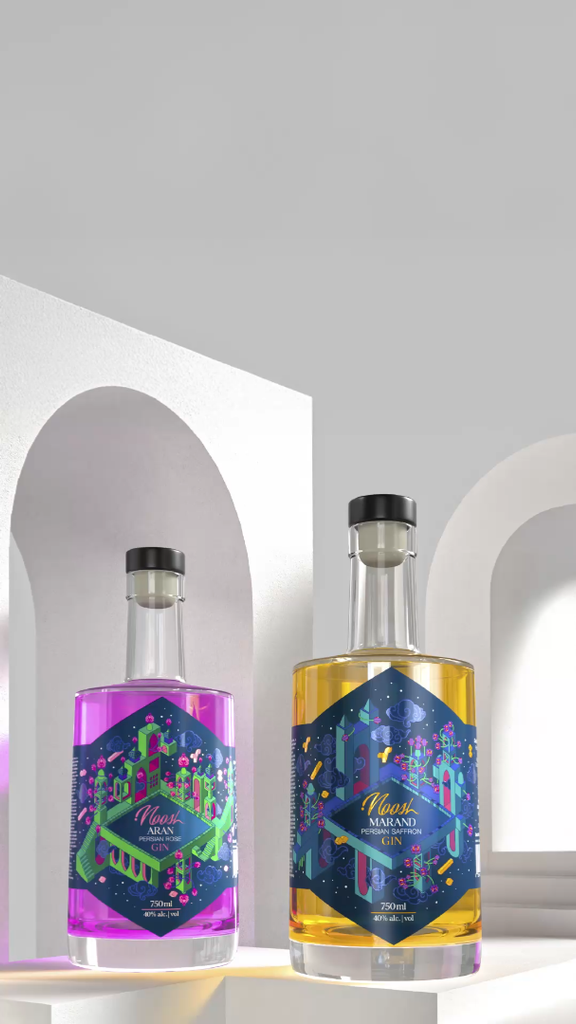 Noosh Craft Gin Presentation and Bottle Design