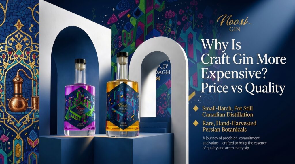 Why is Craft Gin More Expensive Than Regular Gin? 1 premium craftsmanship and value of Noosh Gin as craft gin